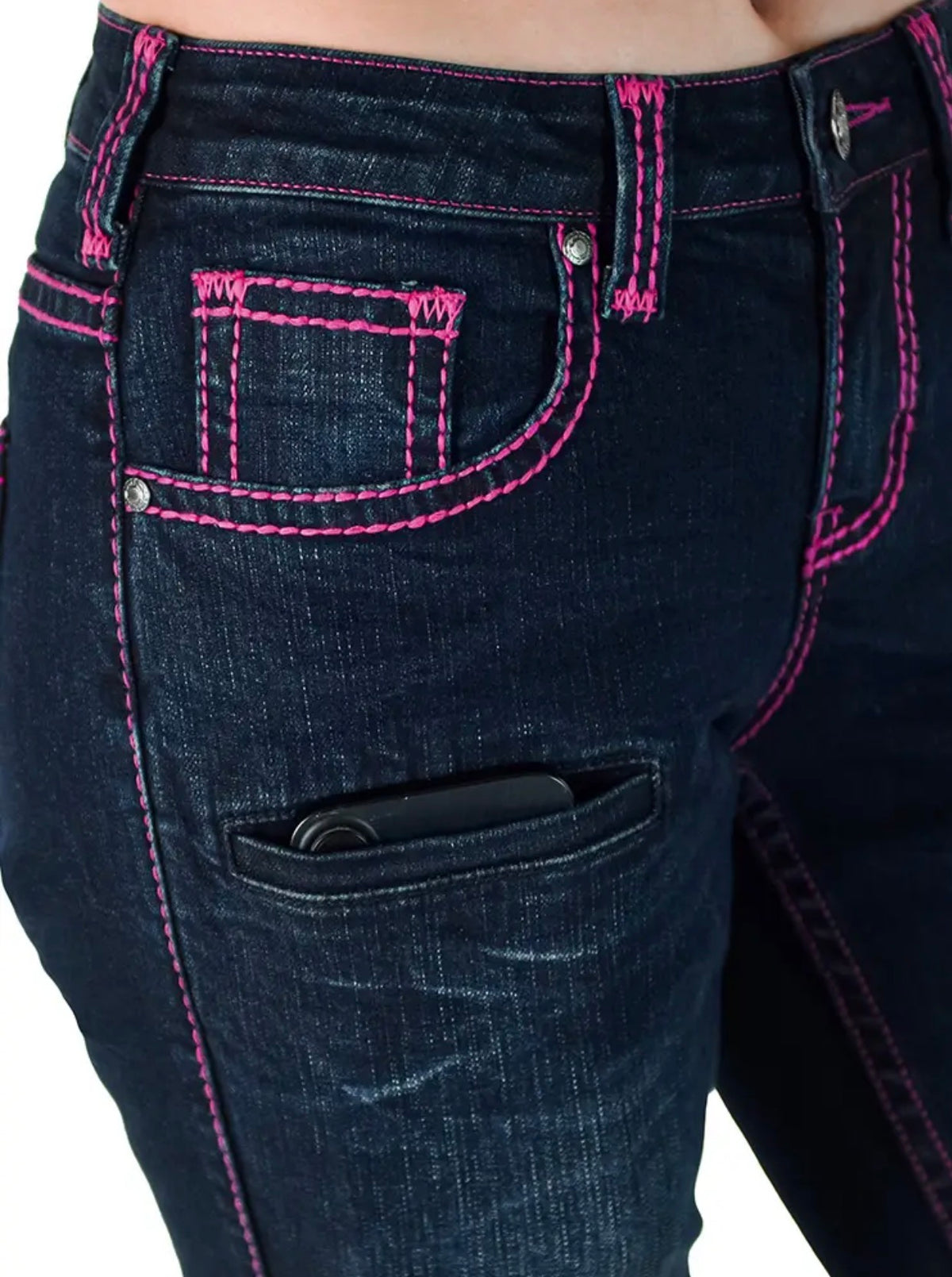 Cowgirl Tuff Hot Pink Gem Rodeo Jeans