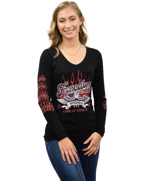 Liberty Wear Live It Love It Long Sleeve Motorcycle Top