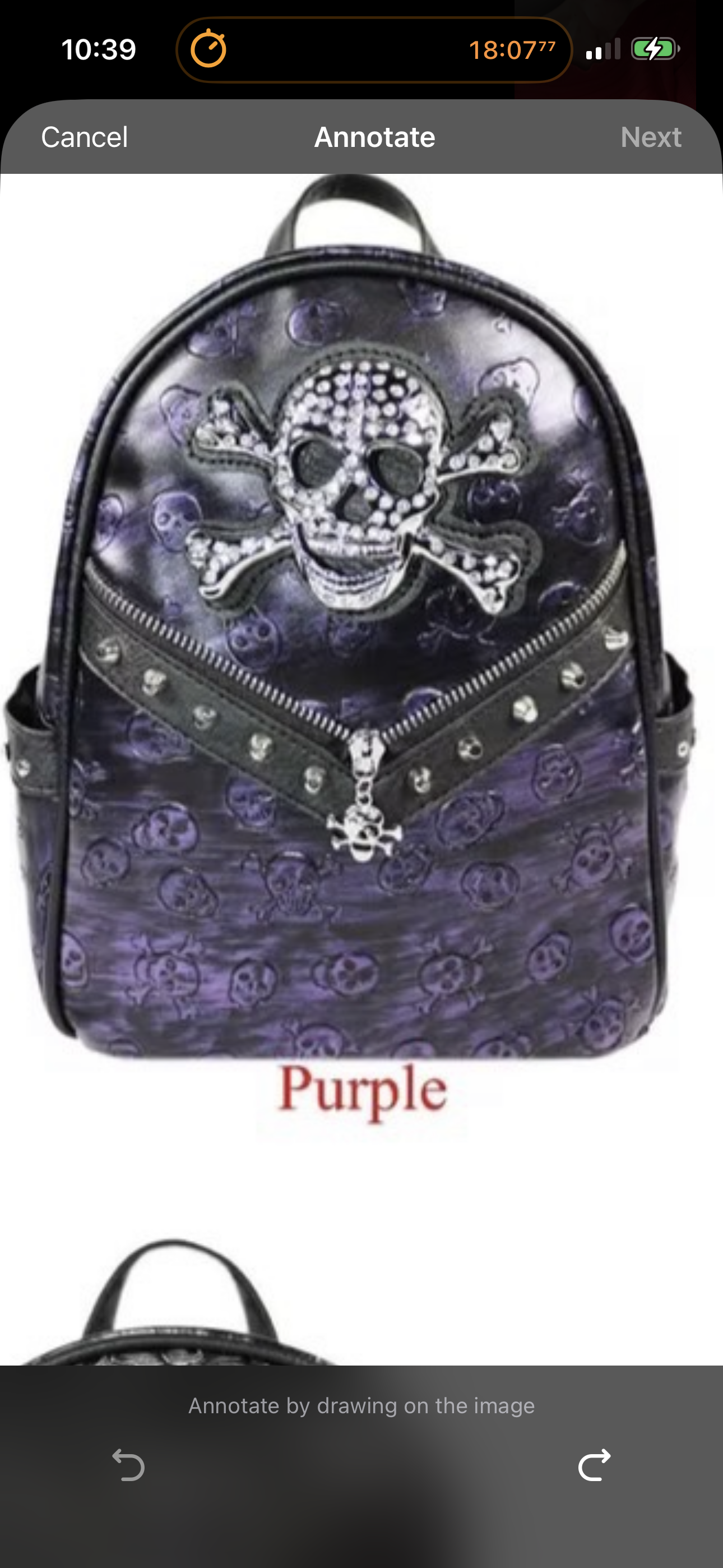 Skull Backpack – Rhinestone Studded Embossed Biker Glam