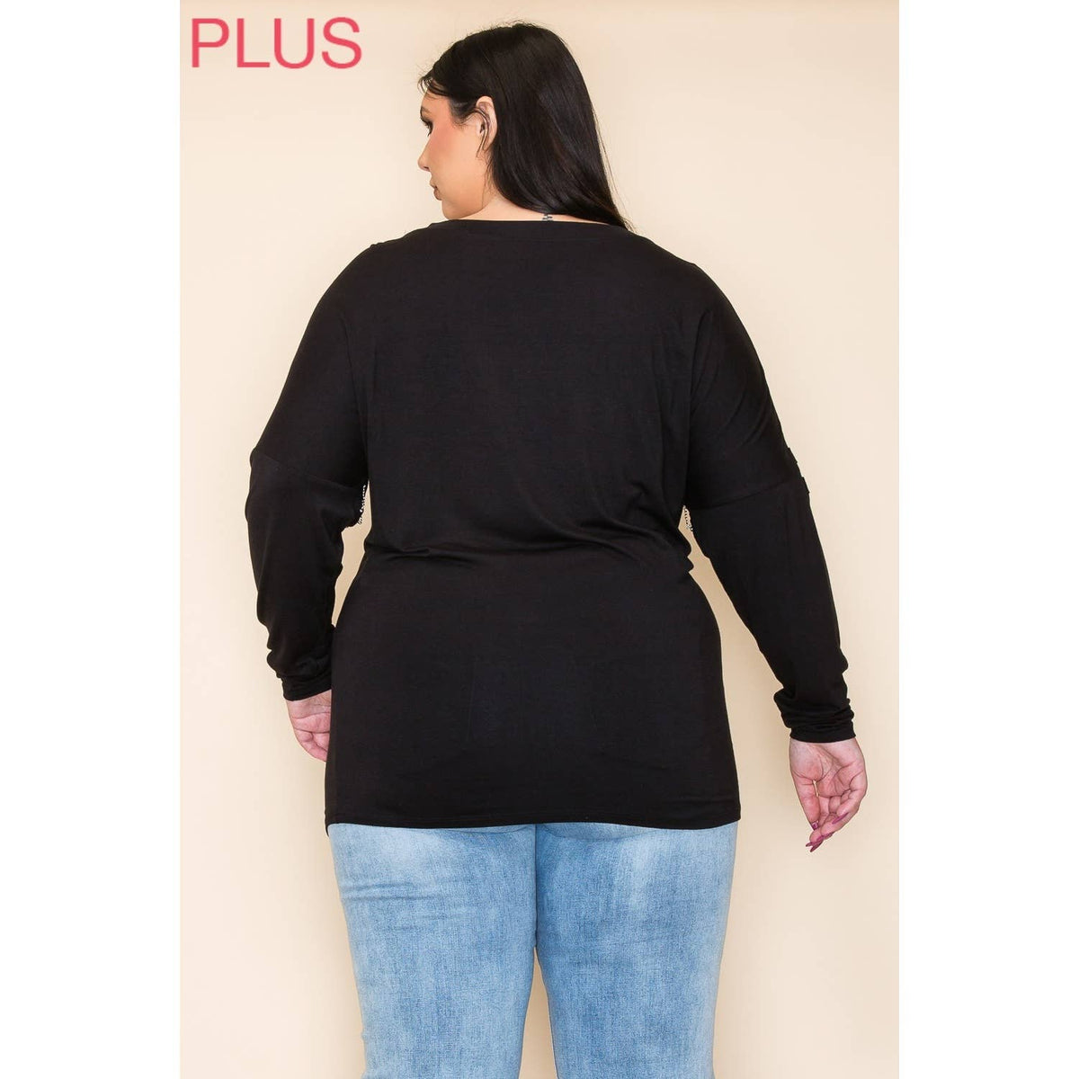 Ride or Die Skull & Wings Chain Detail Top | Plus Size
