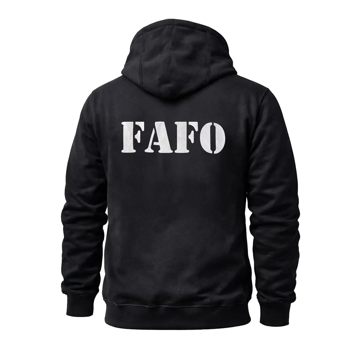 Derringer FAFO Men’s Motorcycle Hoodie – Reflective Urban Streetwear for Riders