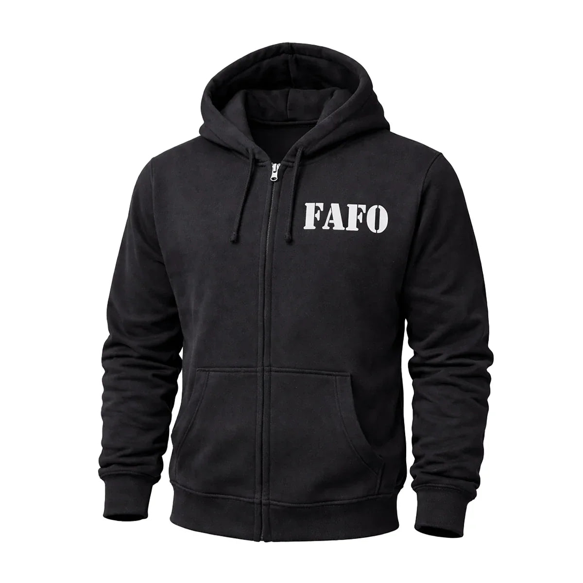 Derringer FAFO Men’s Motorcycle Hoodie – Reflective Urban Streetwear for Riders