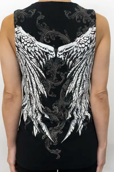 Women's Platinum Plush Wings of Protection Open Cardigan