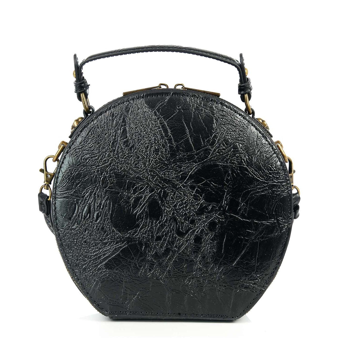 Steampunk Skull Clockwork Bag – Gothic Biker Crossbody Purse | Midnight Rebellion