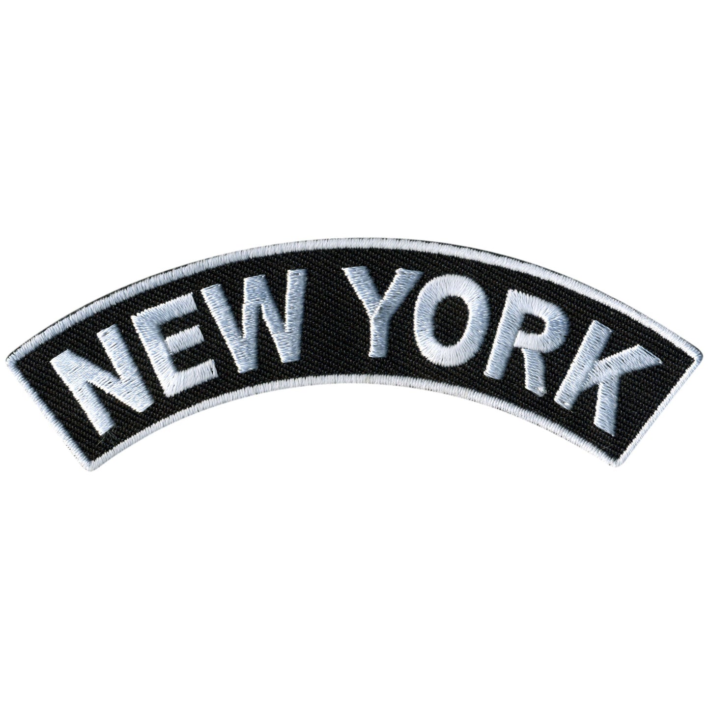 Hot Leathers New York 4” X 1” Top Rocker Patch