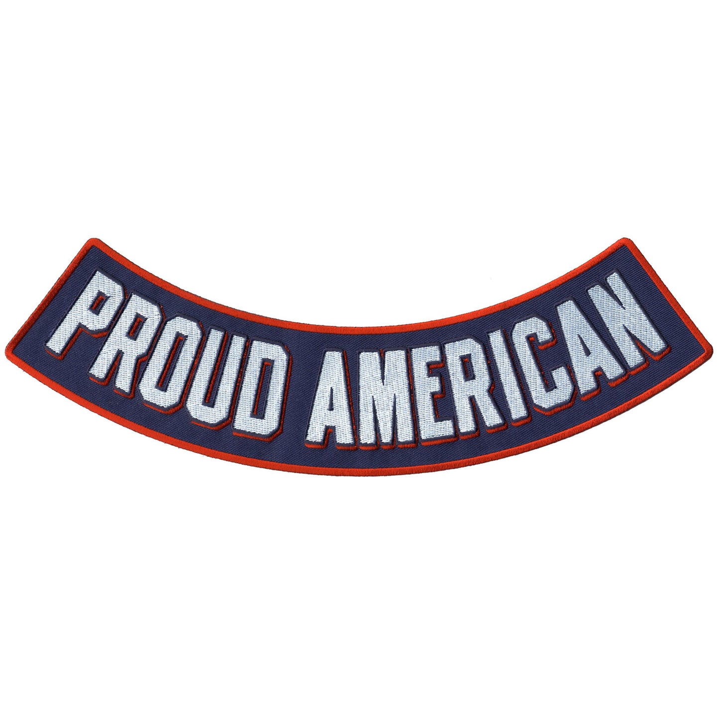 Hot Leathers Proud American 12" x 3" Bottom Rocker Patch