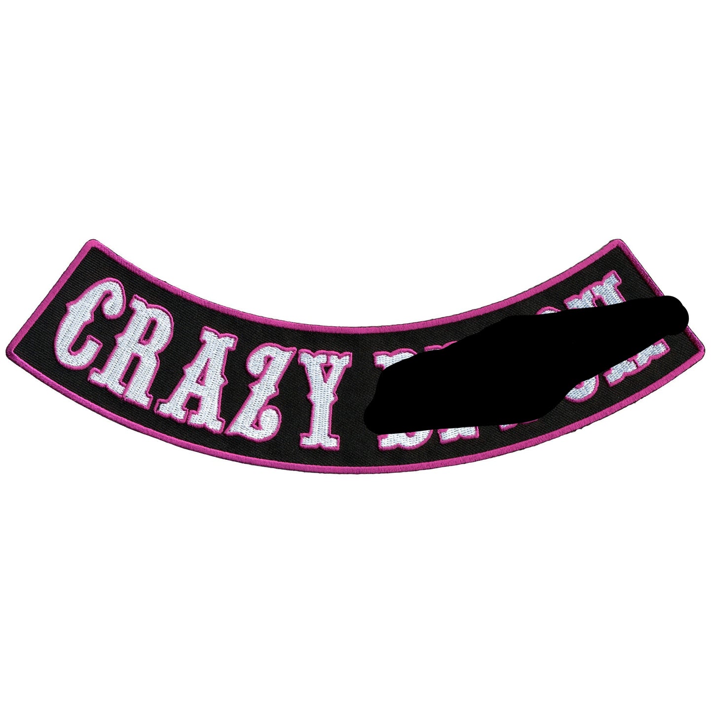 Hot Leathers Crazy Bitch 10” X 2” Bottom Rocker Patch