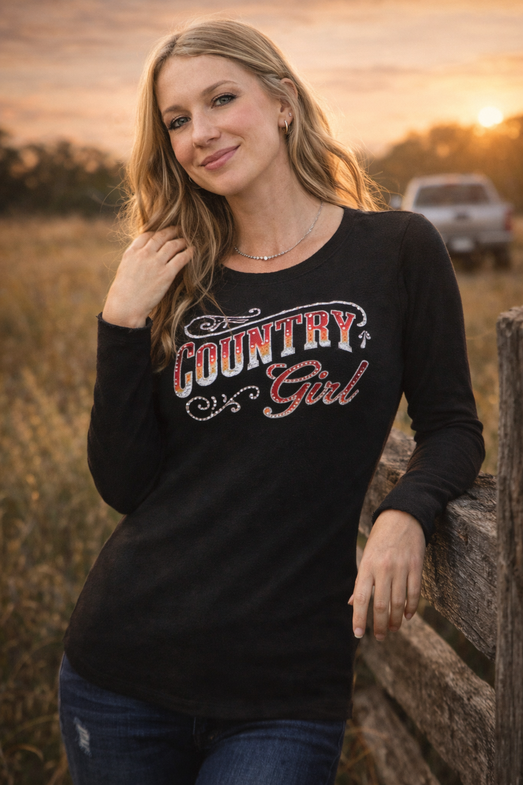 Liberty Wear Country Girl Cashmere Sweater