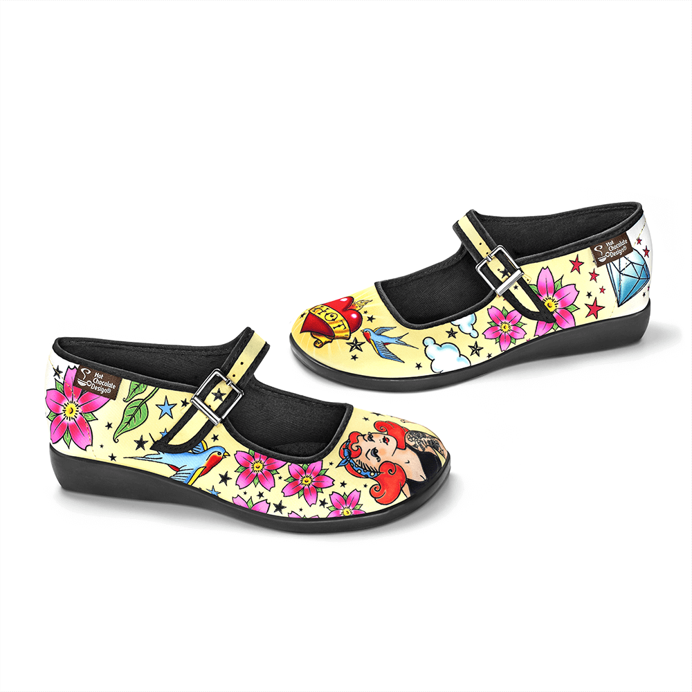 Tattoo Women's Mary Jane Flats