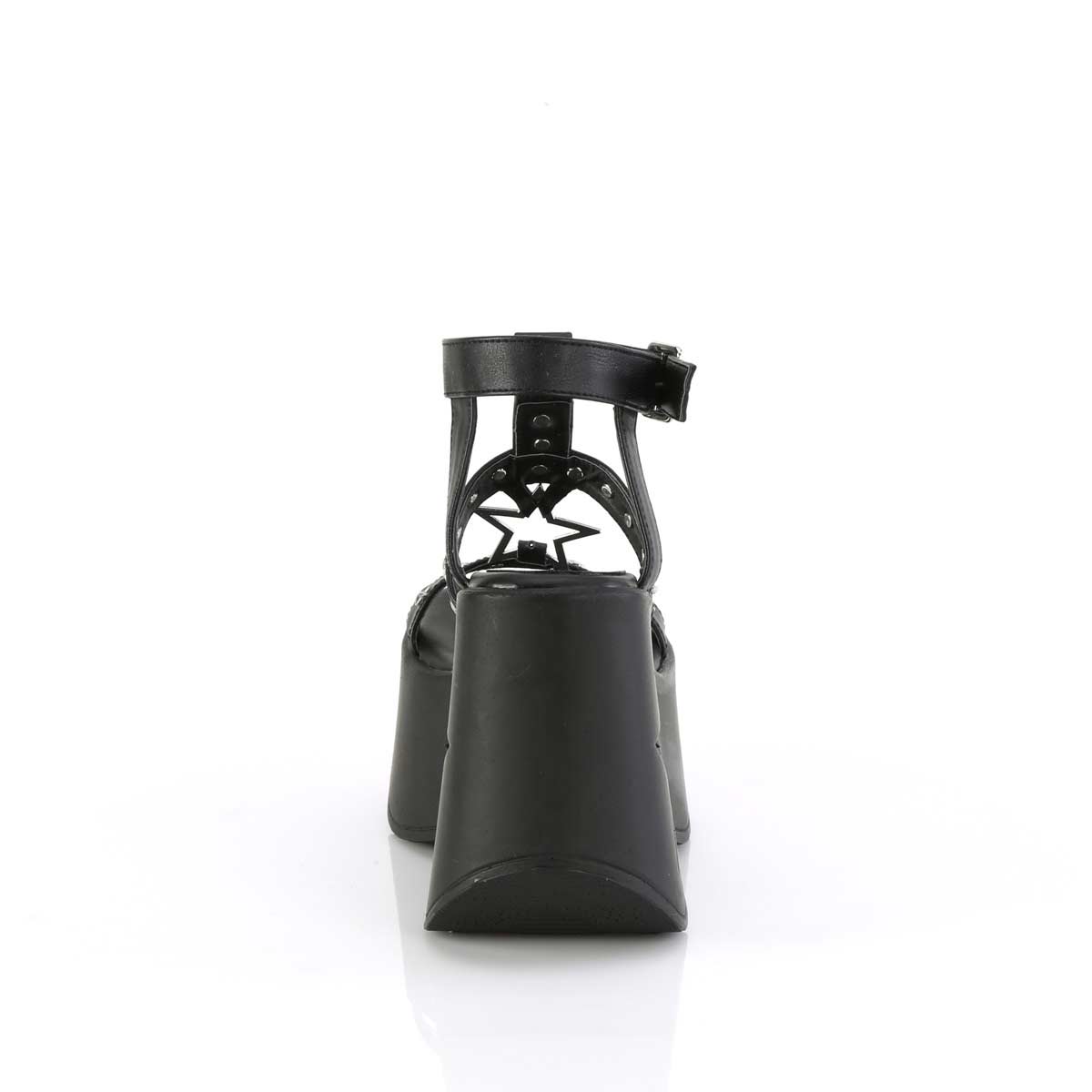 Demonia Dynamite Metallic Star Platform Sandals