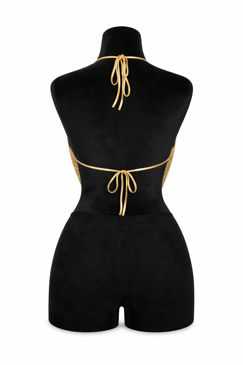 Women's Lydia USA Rhinestone Tie Back Halter