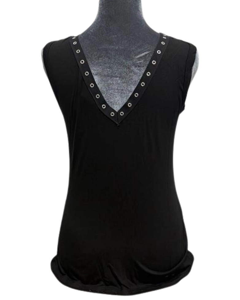 Liberty Wear Freedom Eagle Rhinestone Lace-Up Tank Top | 2017