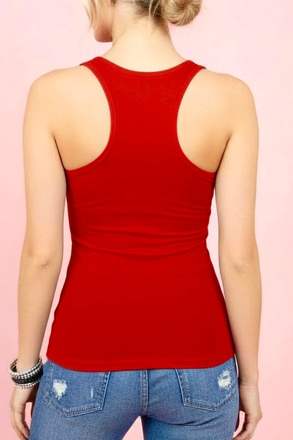 Desert Rose Festival Slashed Tank Top by Demi Loon