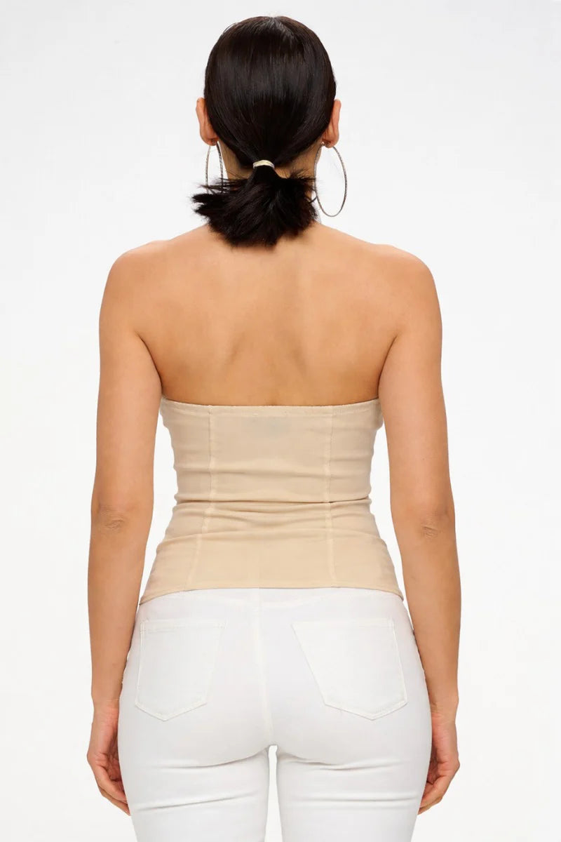 Studded Moto Halter Corset Top – Biker Glam Zip Front Vest