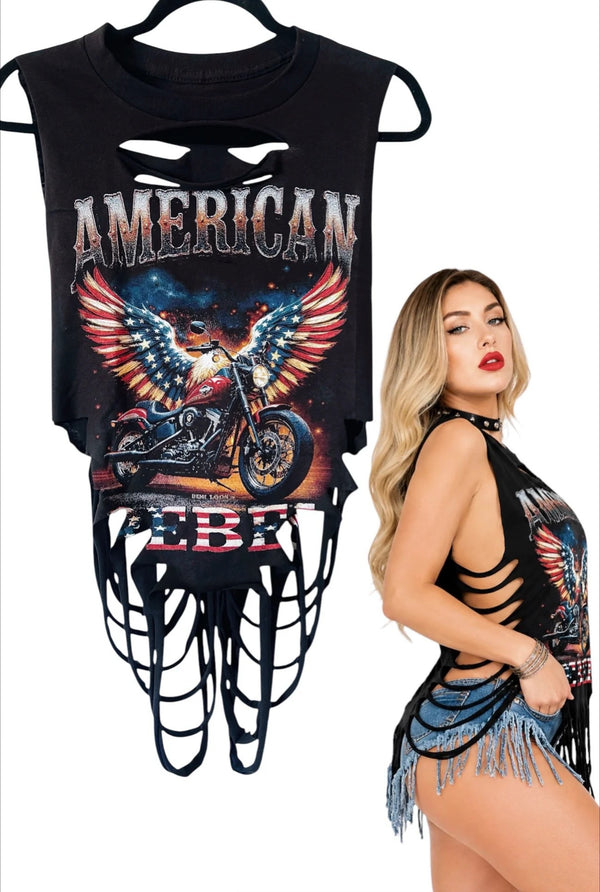 Demi Loon American Rebel Extreme Rally Slashed Tank