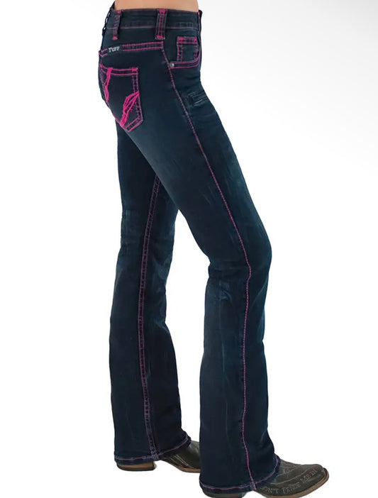 Cowgirl Tuff Hot Pink Gem Rodeo Jeans