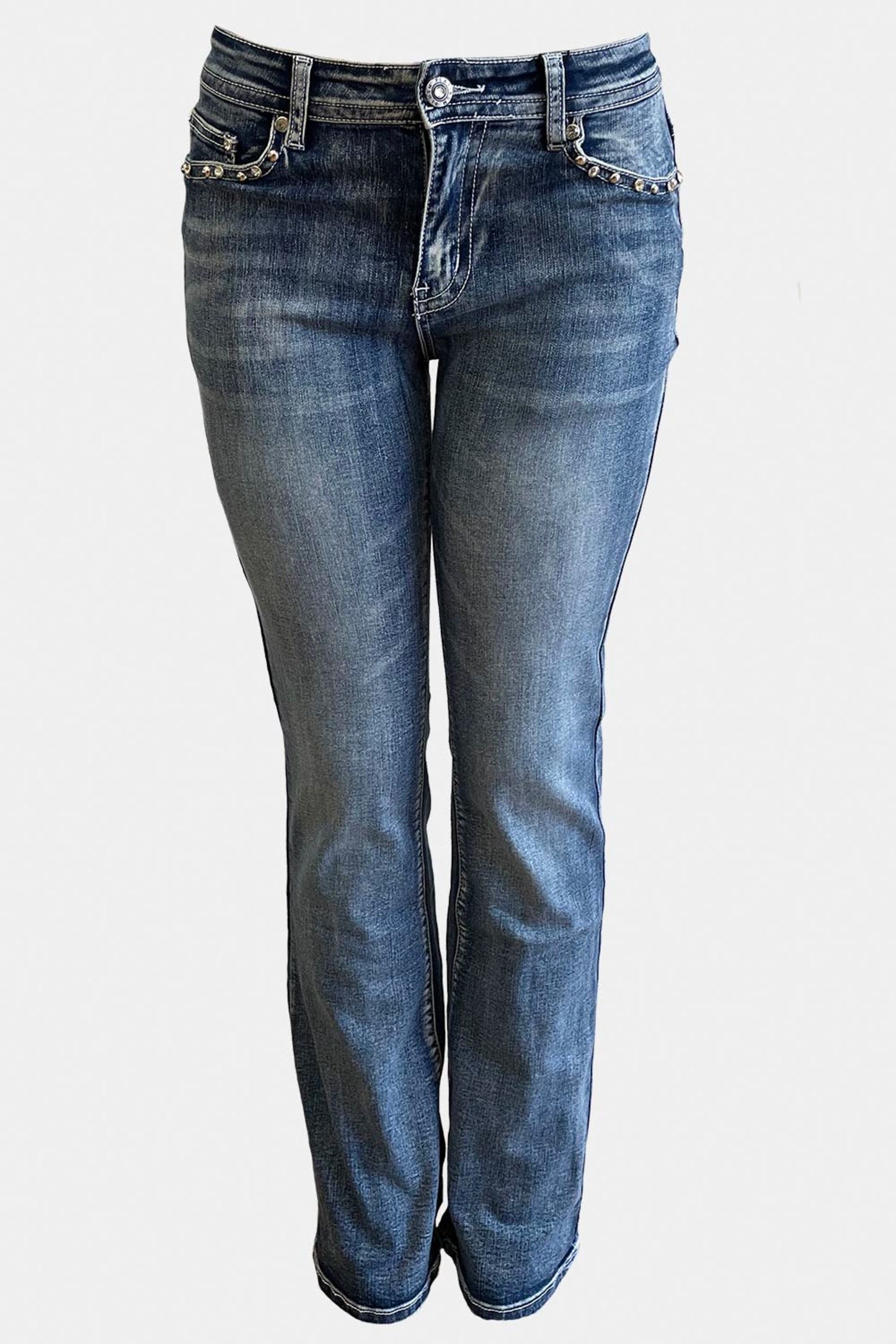 Tribe of Skulls Rhinestone Jeans | Skull Wing Biker Denim S–3X