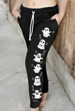 Halloween Boo Spooky Ghost Graphic Pants