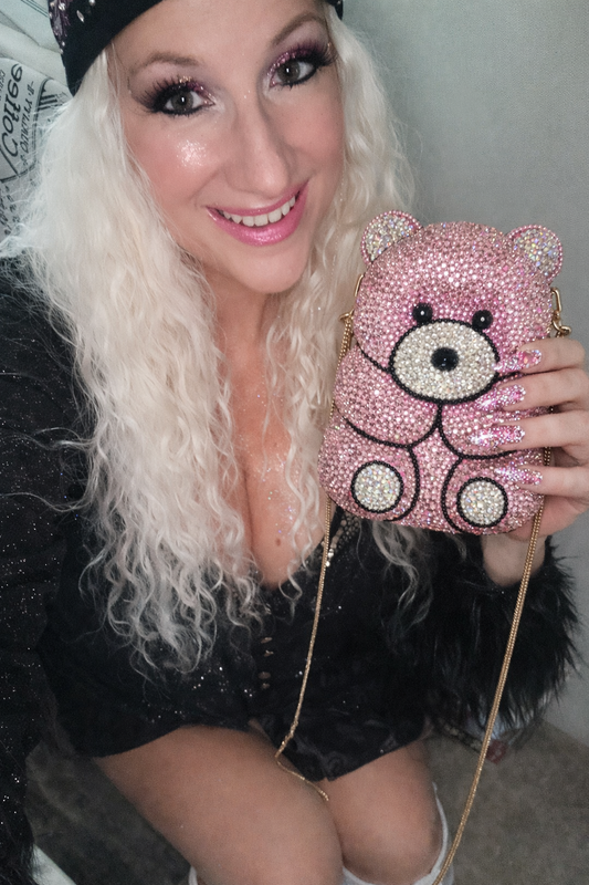 Pixies Crystal Birthday Bear Clutch