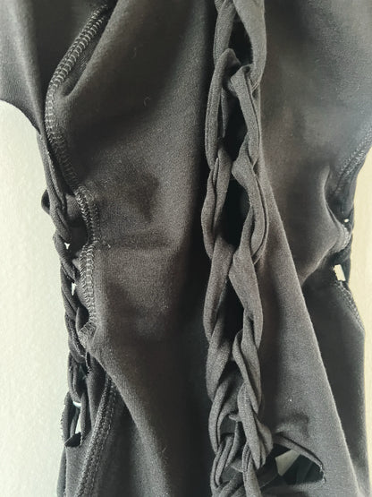 American Graphic Rebel Motorcycle Sexy Biker Western Festival Slashed Tank Top