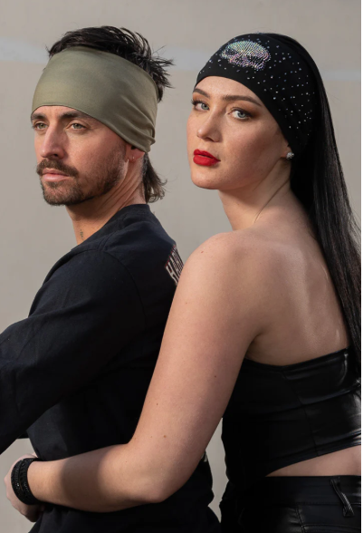 Hair Glove Bling Skull  EZ Bandz