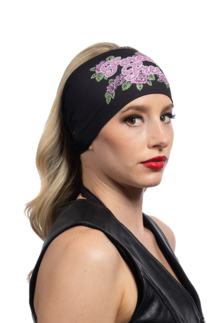 Hair Glove Orchid Roses with Gems EZ Bandz