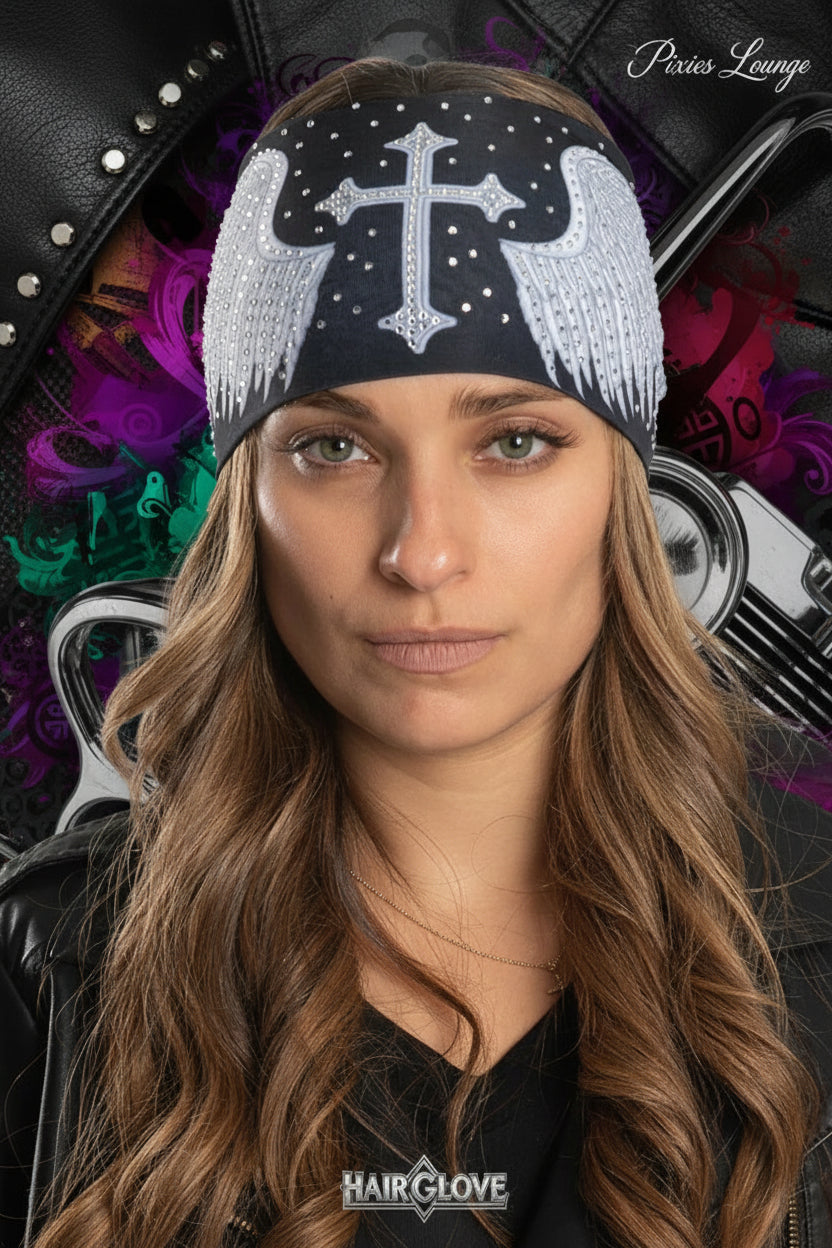 Cross & Angel Wing w/Gems Ez Bandz Soaker Series