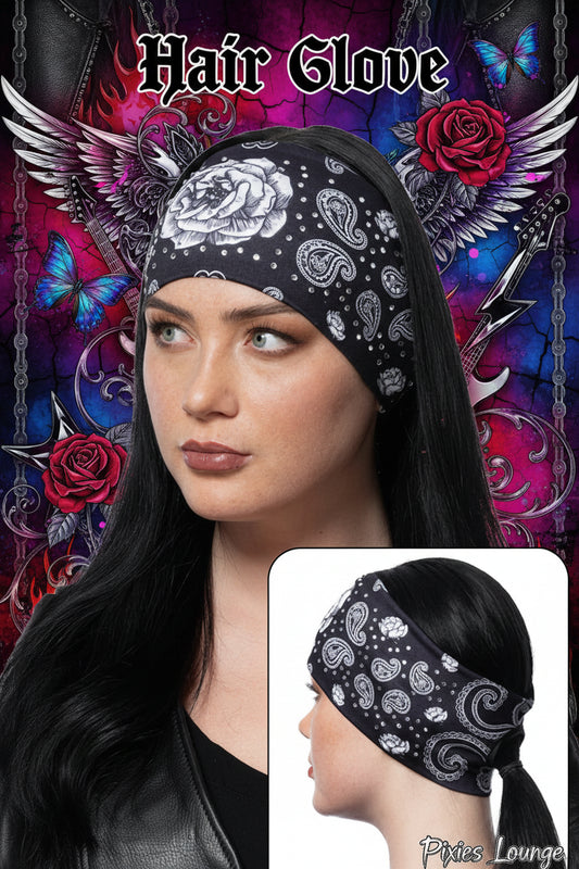 Rose Paisley w/Gems Ponytail EZ Bandz