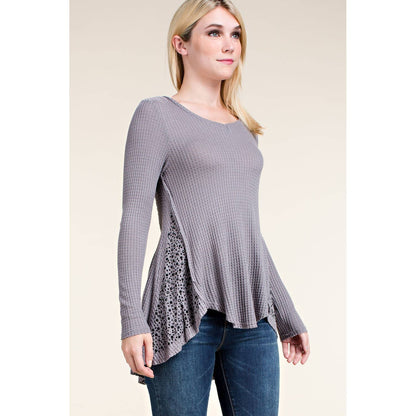 LONG SLEEVE TOP WITH WINGS AND STONES