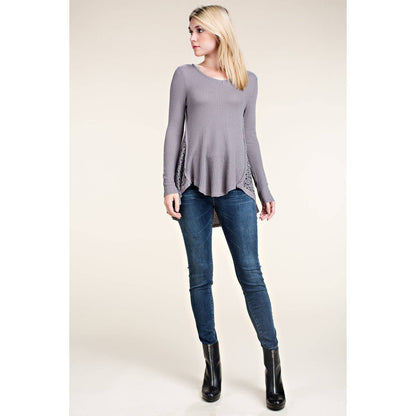 LONG SLEEVE TOP WITH WINGS AND STONES