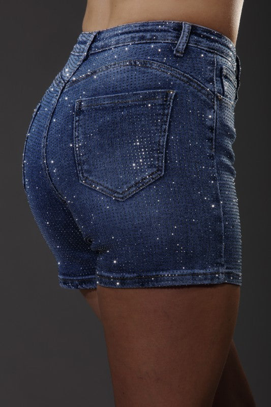 Women’s Diamond Dust Denim Shorts