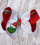 Pink Sequin Grinch Kids Boutique Set