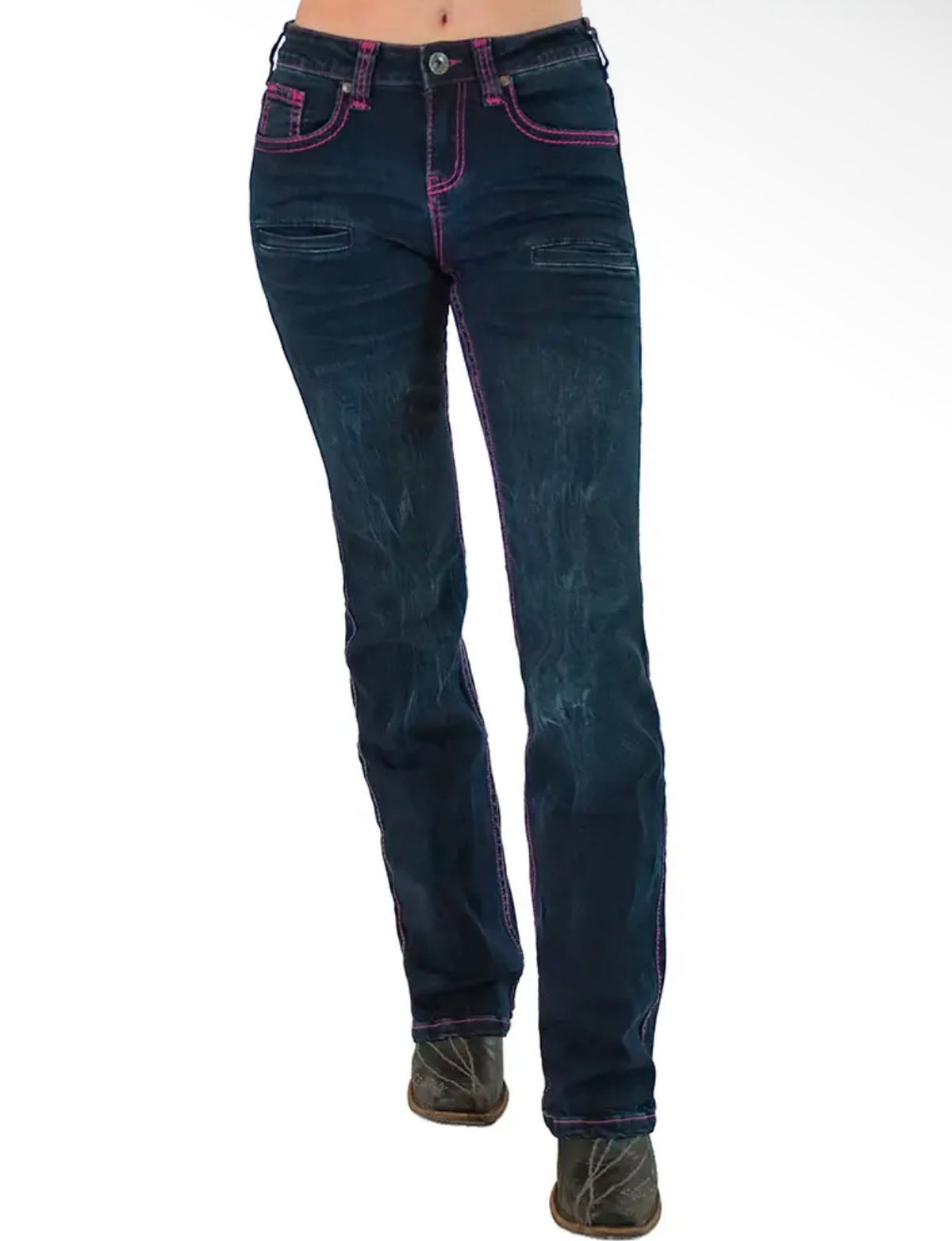 Cowgirl Tuff Hot Pink Gem Rodeo Jeans