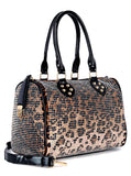 Rhinestone Locked Satchel