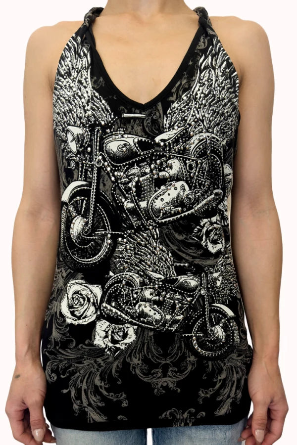 Renegade Rider Racerback Rhinestone Top