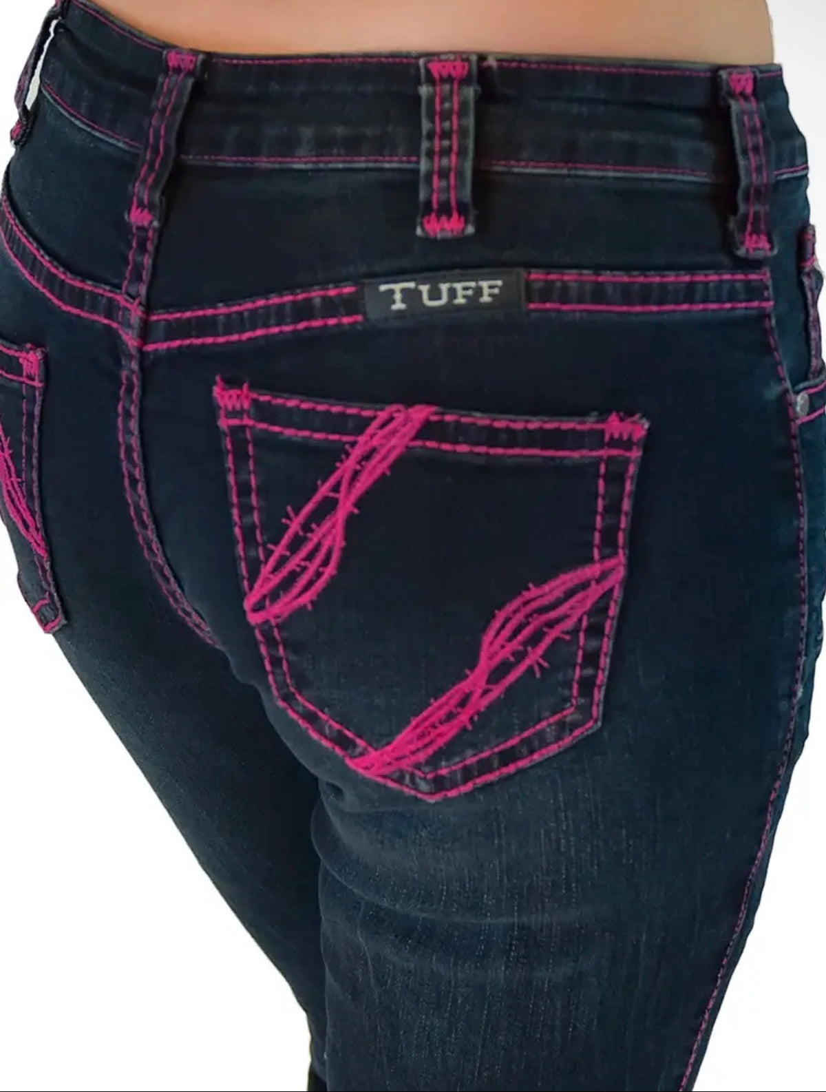 Cowgirl Tuff Hot Pink Gem Rodeo Jeans