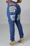 Ripped to Perfection Destroyed Concert Festival Jeans