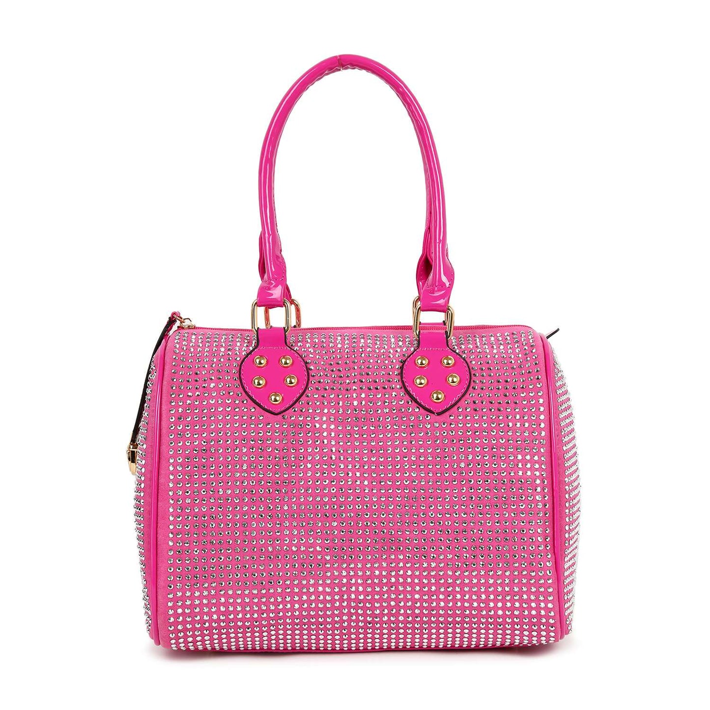 Crystal Luxe Rhinestone Satchel Bag
