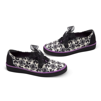Bowtique Noir Women's Casual Sneakers