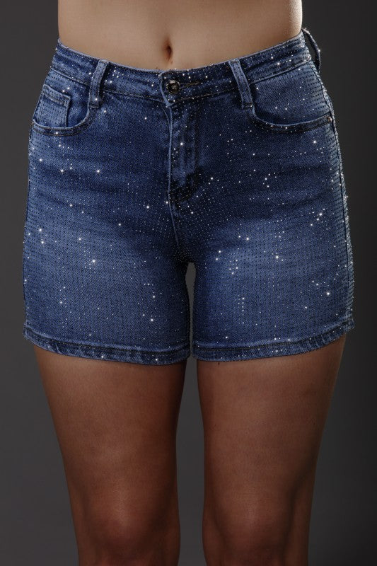 Women’s Diamond Dust Denim Shorts