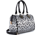 Rhinestone Locked Satchel