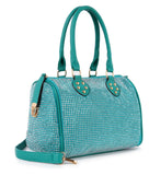 Rhinestone Locked Satchel