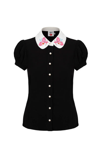 Care Bears x Hell Bunny Love-A-Lot Collar Blouse
