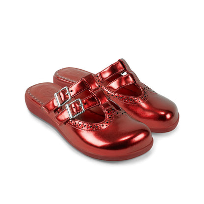 Chrome Crush Crimson Women's Mary Jane Clogs
