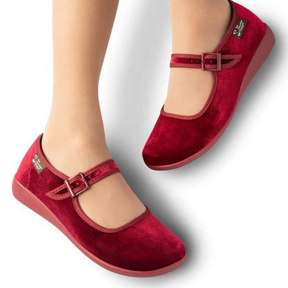 Red Wine Women's Mary Jane Flats