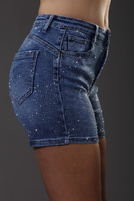 Women’s Diamond Dust Denim Shorts