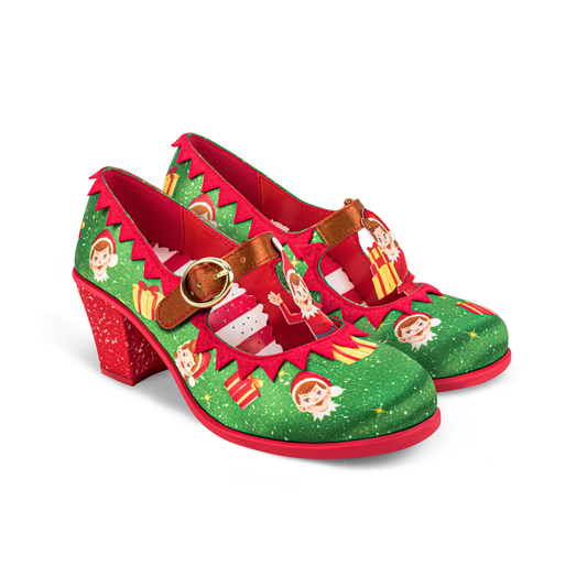 Elf Women's Mary Jane Mid Heels