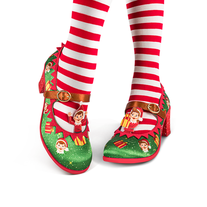 Elf Women's Mary Jane Mid Heels