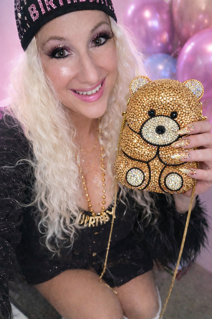Pixies Crystal Birthday Bear Clutch