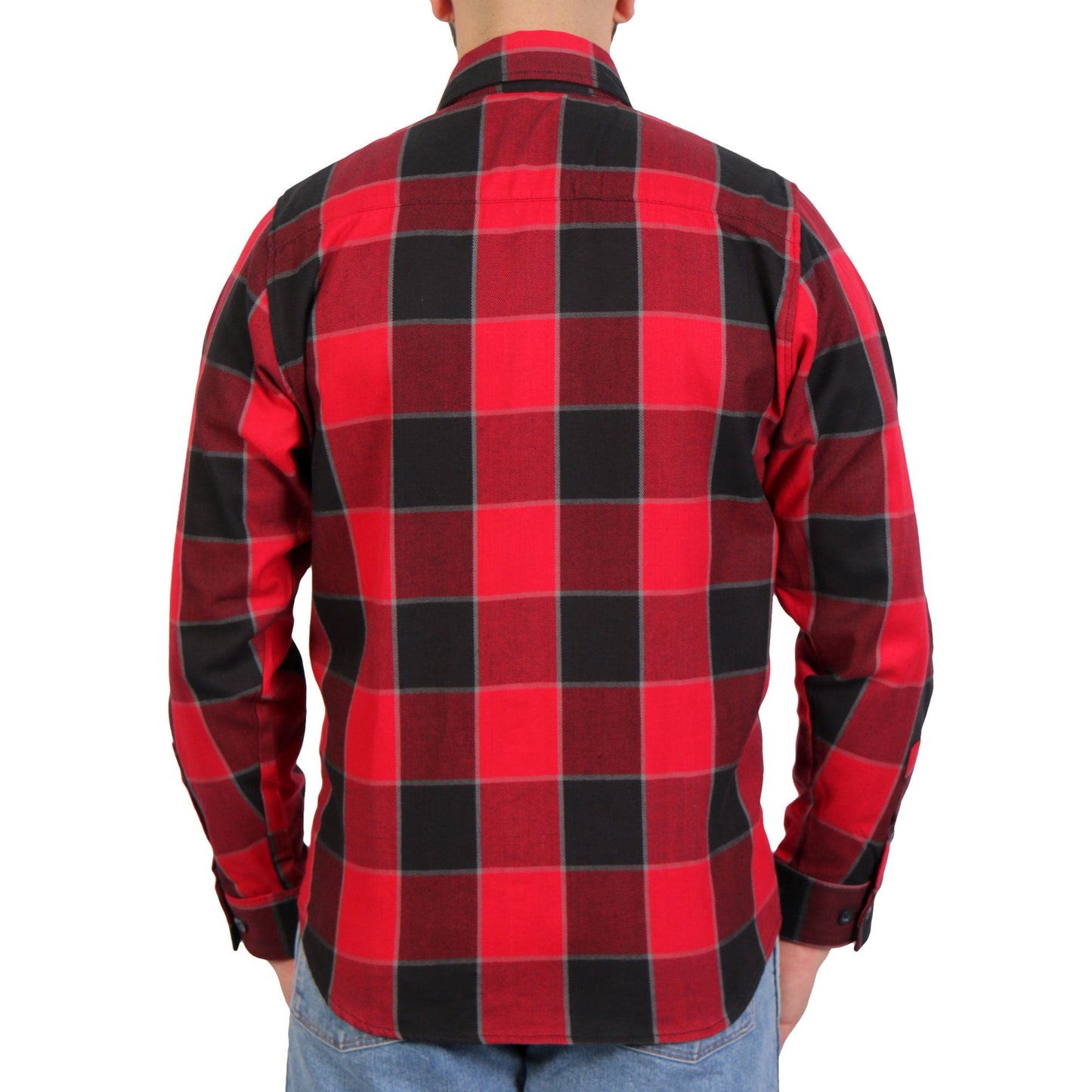 Hot Leathers Men's 'Midnight Saint' Multi/Color Cotton Flannel Shirt - Button Front - Riding/Casual/ Work Wear - FLM2019